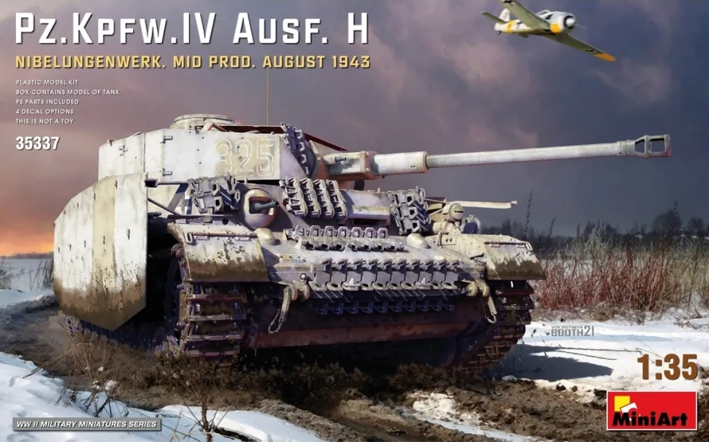 Maquette Panzer IV Ausf.H 1:35 MiniArt avec intérieur et détails Nibe.