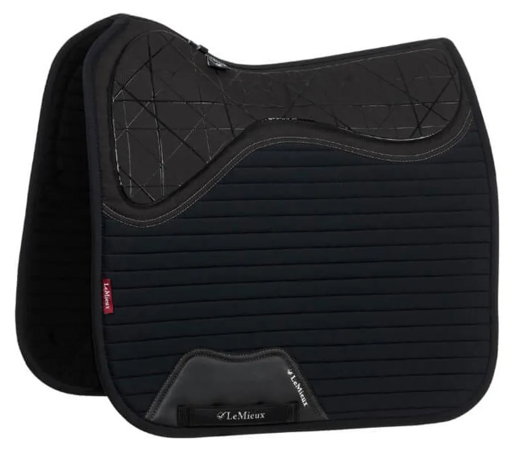 Tapis Dressage Noir Anti-Glisse pour Confort du Cheval au Travail