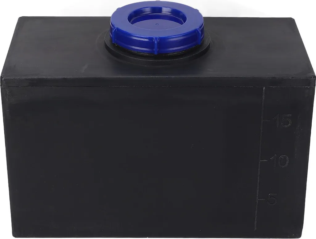 Réservoir d'eau RV 5 Gallons Noir 15,7x9,8x7,9 Pouces pour Remorque