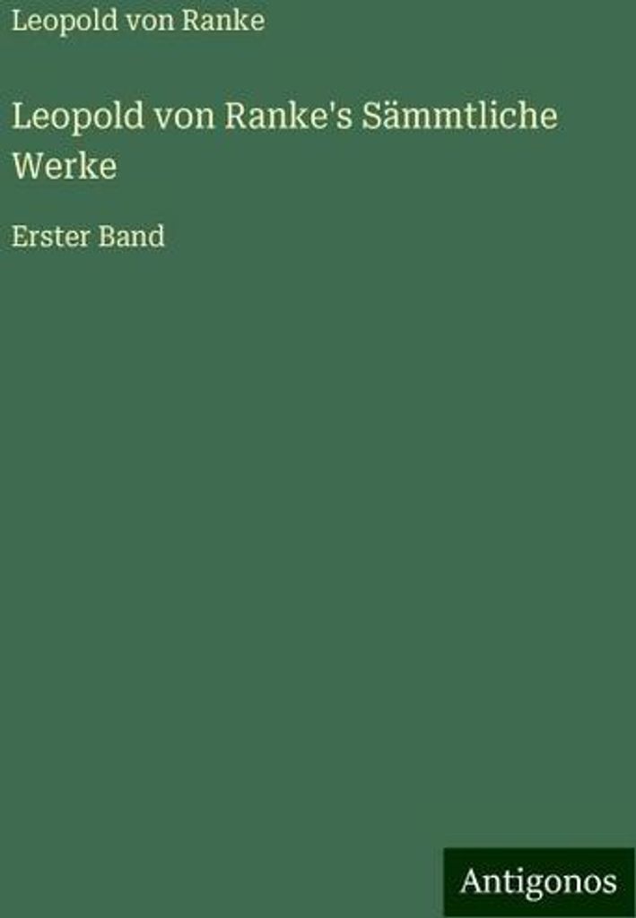 Leopold von Ranke's Sämmtliche Werke