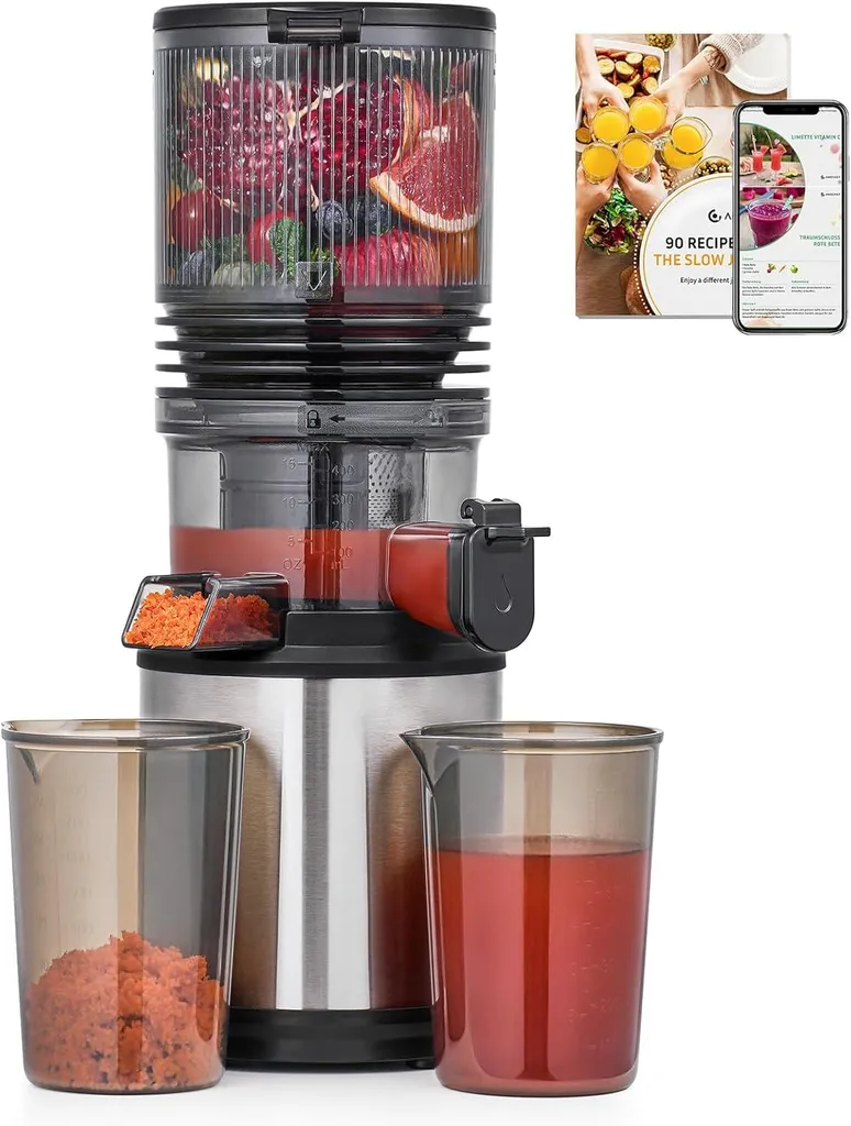 Extracteur de jus santé pour fruits entiers avec réservoir de 2L