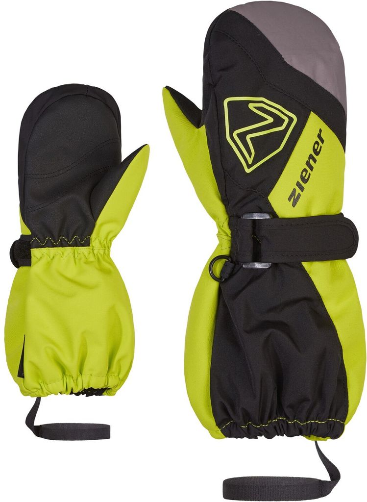 ZIENER LAURUS AS MITTEN glove junior 12490 black.lime 2