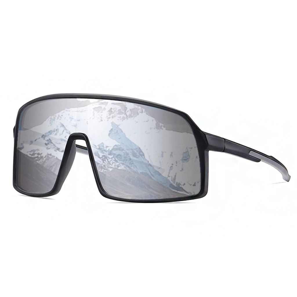 VeyRey Herren-Sonnenbrille Usayo Sport Grün,Hellblau Gläser Dunkelblau