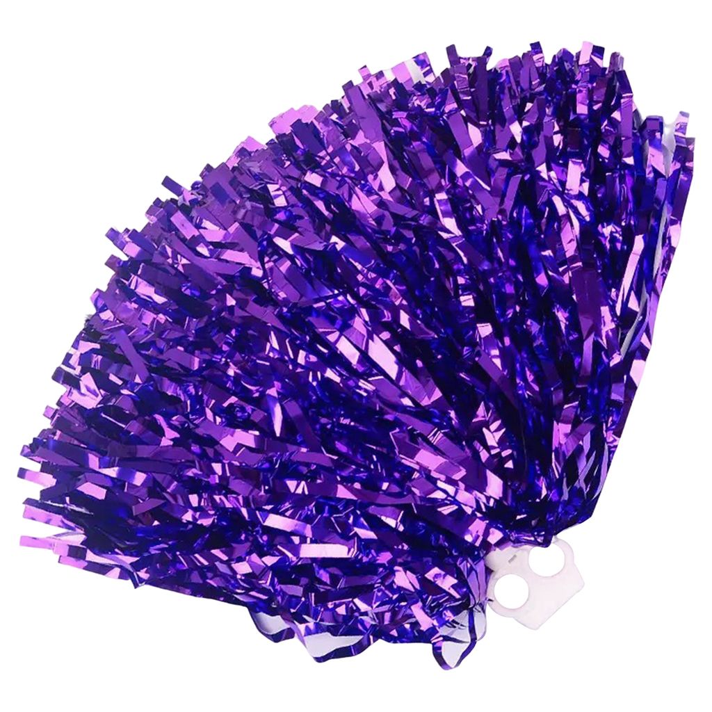 Tanz-Pompons mit geradem Schaft, flauschig, PET, Doppelpass, Cheerleader-Hand, Blumenball, Dekoration für Fußball