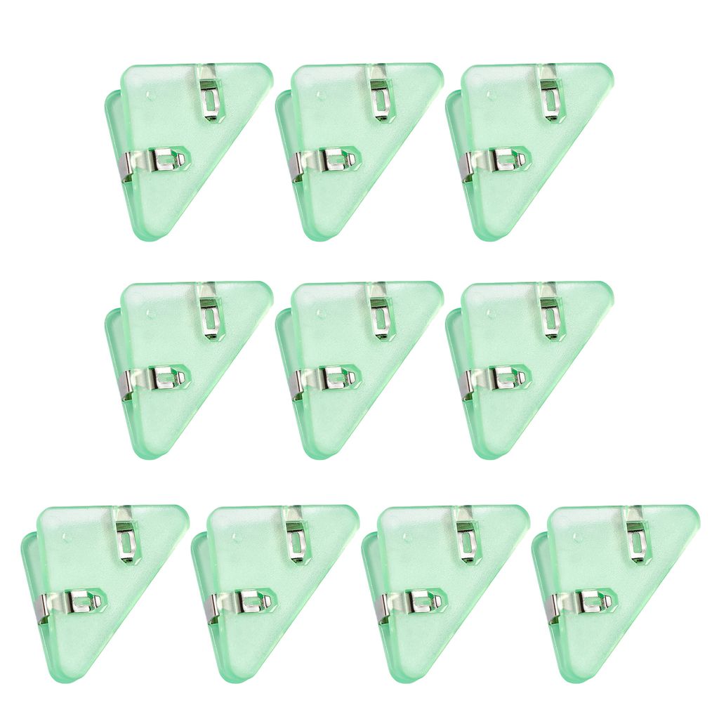 10pcs Dreieck Clips Multifunktional transparent große Winkelgelee Farbe wiederverwendbare Bindung Mini Buch Papier Bindemittel Clips Desktop -Orga...