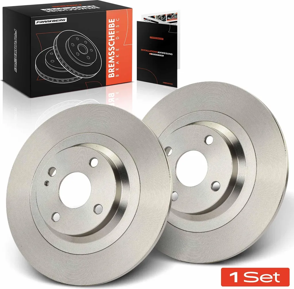 Frankberg 2x Disques de Frein Arrière pour Fiat 124 Spider 348 1.4L