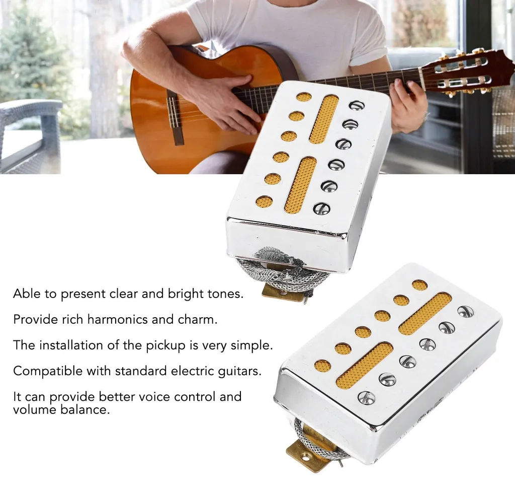 Réparer une Guitare Électrique : Set de Micros 6 Trous Simple Bobinage - 15