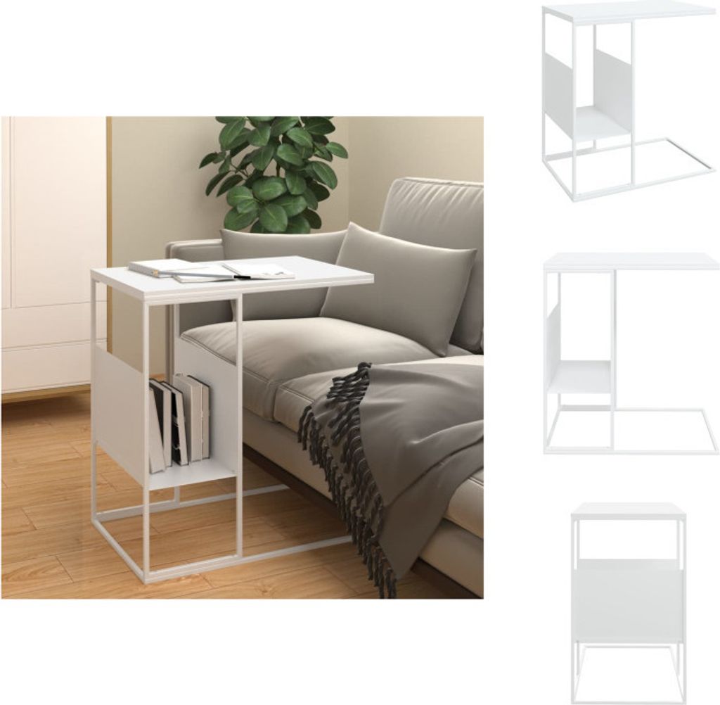 vidaXL Beistelltisch Weiß 55x36x59,5 cm Holzwerkstoff - Couchtische