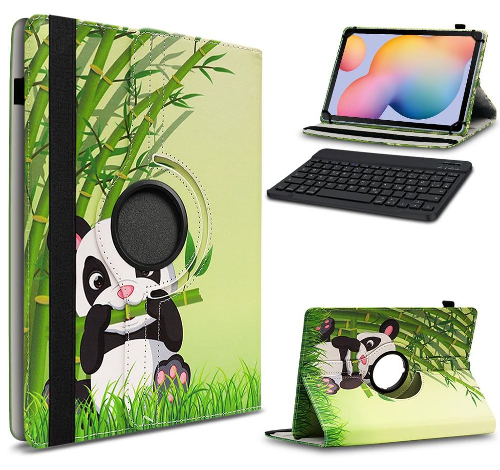Tablet Hülle Tastatur Tasche für Samsung Galaxy Tab S6 Lite Schutzhülle BluetoothFarbe 360 Uni:Motiv 11