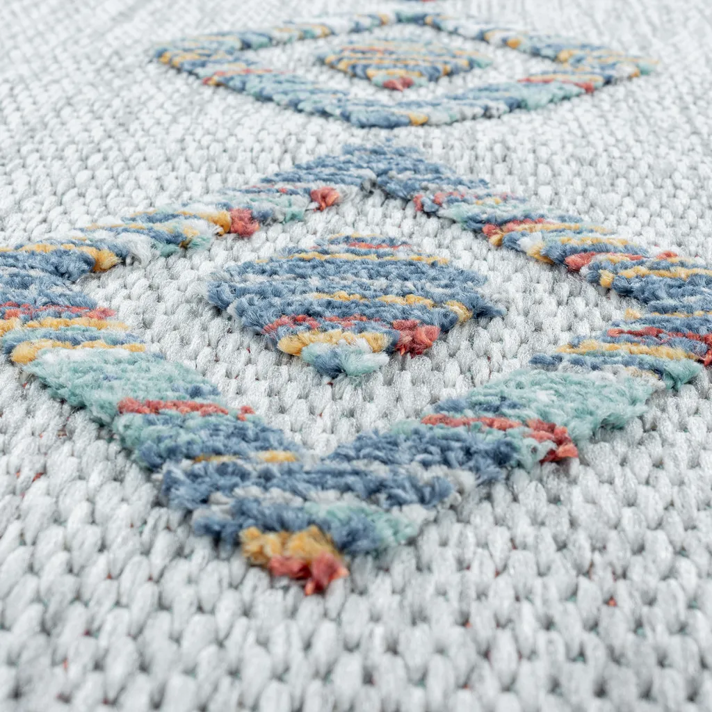 Tapis multicolore Bahama Wavy à textures mixtes 200x290cm résistant - 6