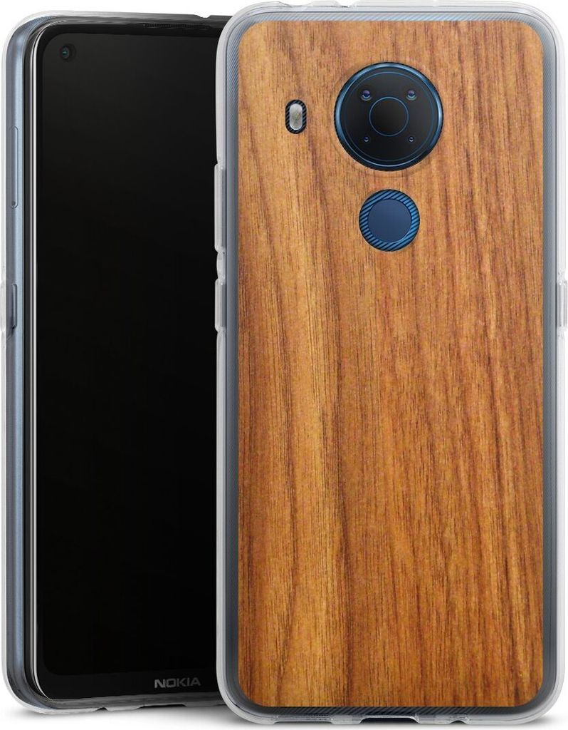 DeinDesign Handyhülle für Nokia 3.4 Silikon Hülle Case Smartphone Schutzhülle Holz Holzoptik Lärche