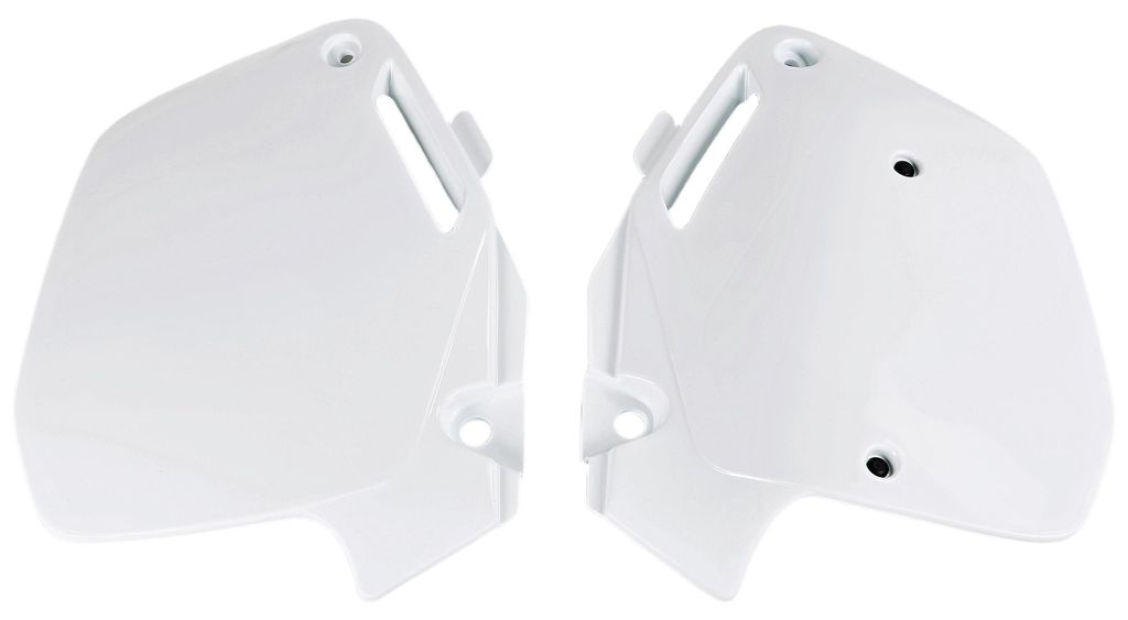 Seitenverkleidung UFO PLAST Verkleidung 2-teilig für Honda CR R 125 - 500 ccm Bj. 1990 - 2001, Farbe:weiß OEM
