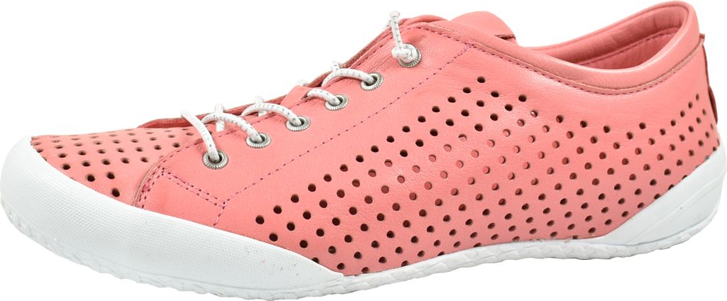 Andrea Conti Damen Schnürschuh Leder Halbschuh Sommerfarbe weich leicht 0345767, Größe:41 EU, Farbe:Rosa