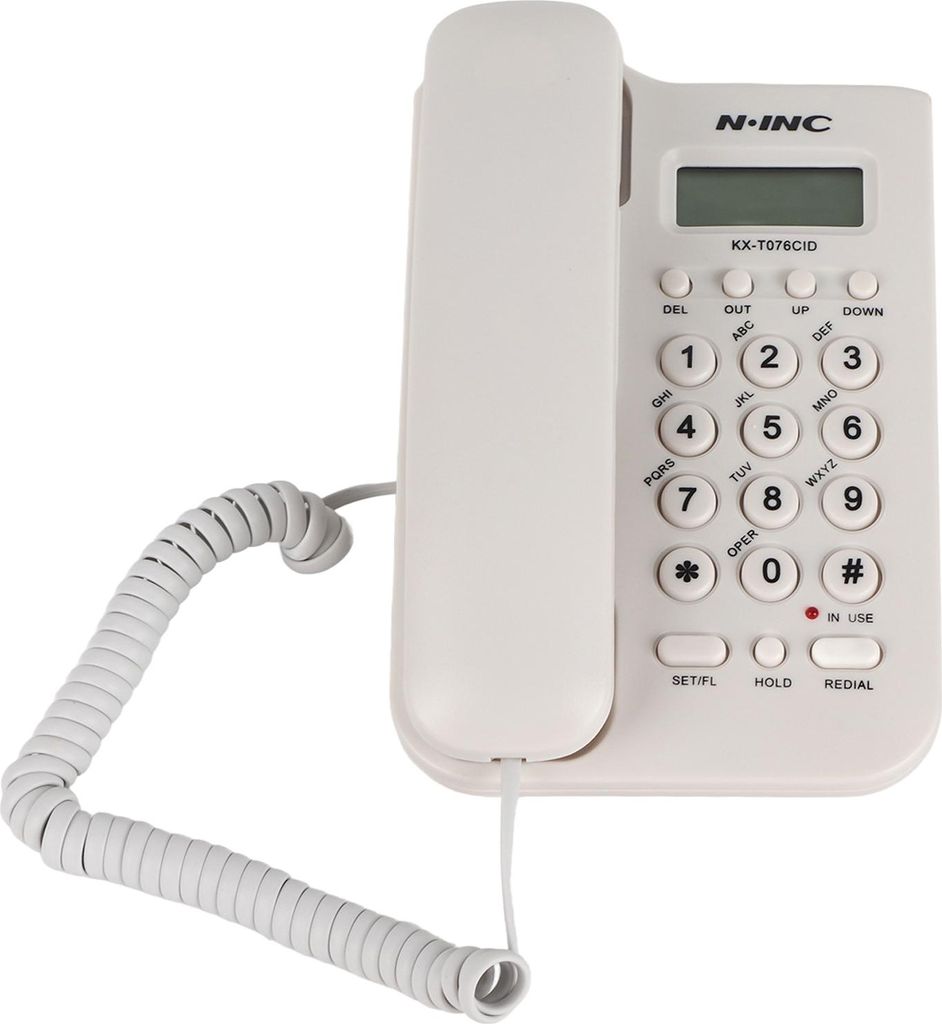 Home Hotel Kabelgebundenes Tisch-Wandtelefon Festnetztelefon für das Büro (weiß)