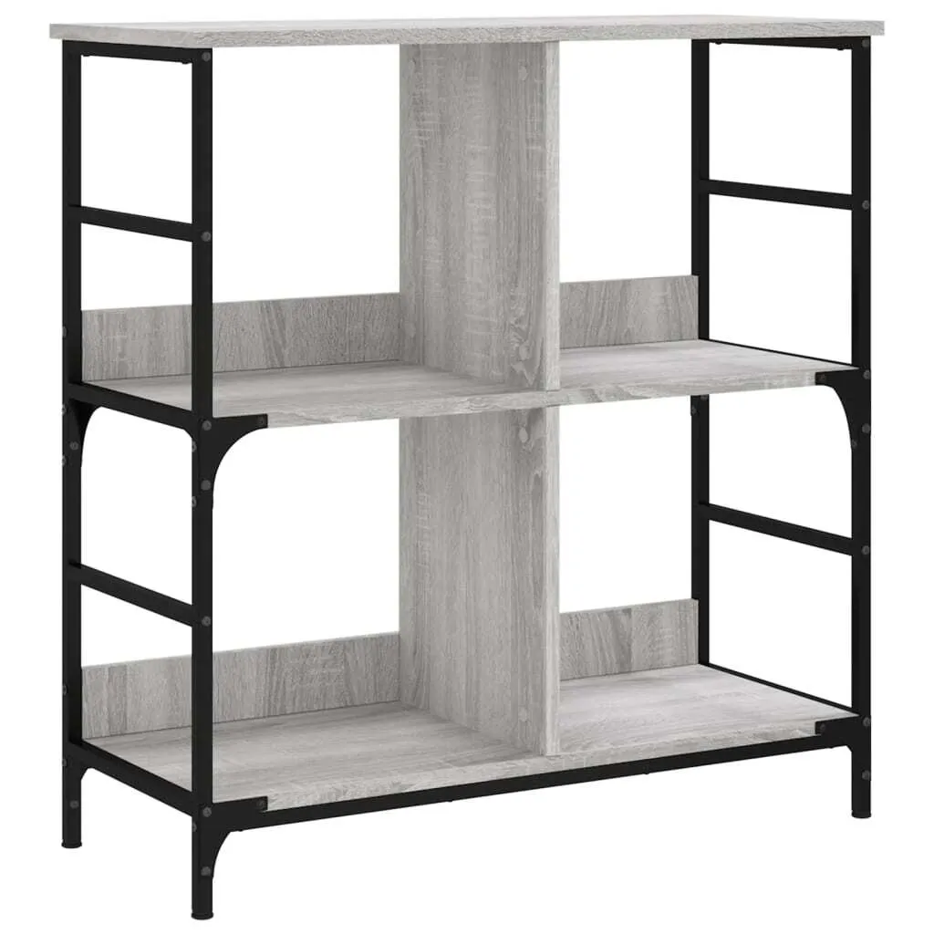 Libreria Grey Sonoma 78,5x33x82 cm Materiale a base di legno