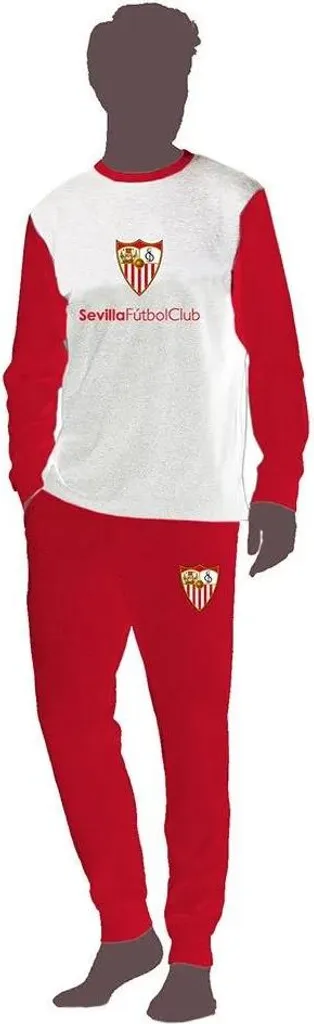 Pyjama Sevilla FC Homme S - Fini les Nuits Froides avec ce Rouge Chaud