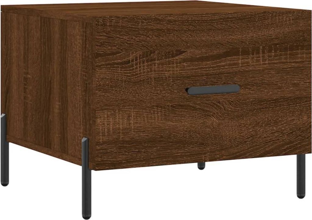 vidaXL Couchtisch Braun Eichen-Optik 50x50x40 cm Produktbild 