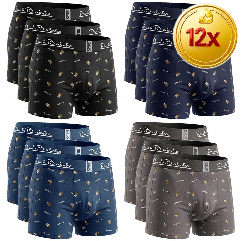 12 ks pánských boxerek FOOD 3XL Obrázek produktu 