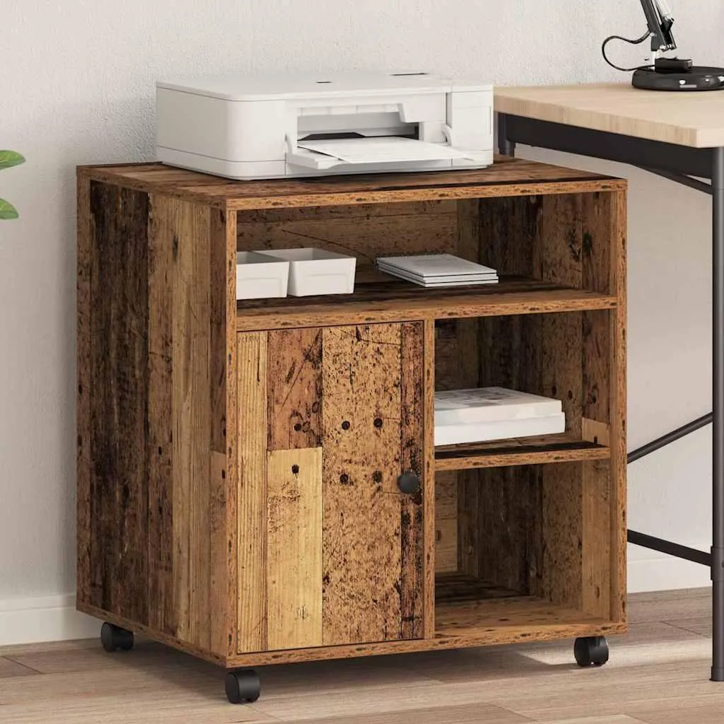 Design New Printer Stand Reclaimed Wood 60 x 50 x 67 cm Materiale a base di legno - Accessori per stampanti vari Mobili2025 CHY2514245 1pacco