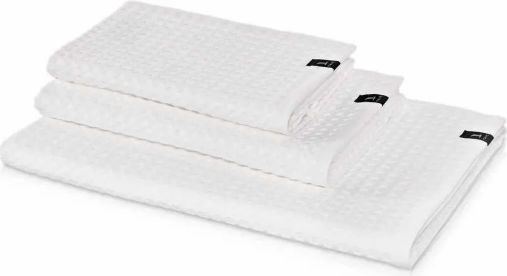 Asciugamano Ospiti Möve Piquée 40x70 Bianco - Cotone Waffel
