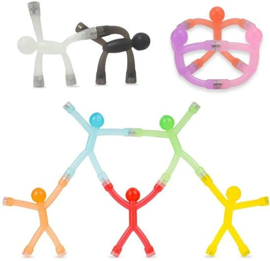 Aimants Transparents Humanoïdes - Set de 10 Figurines Magnétiques Cuisine
