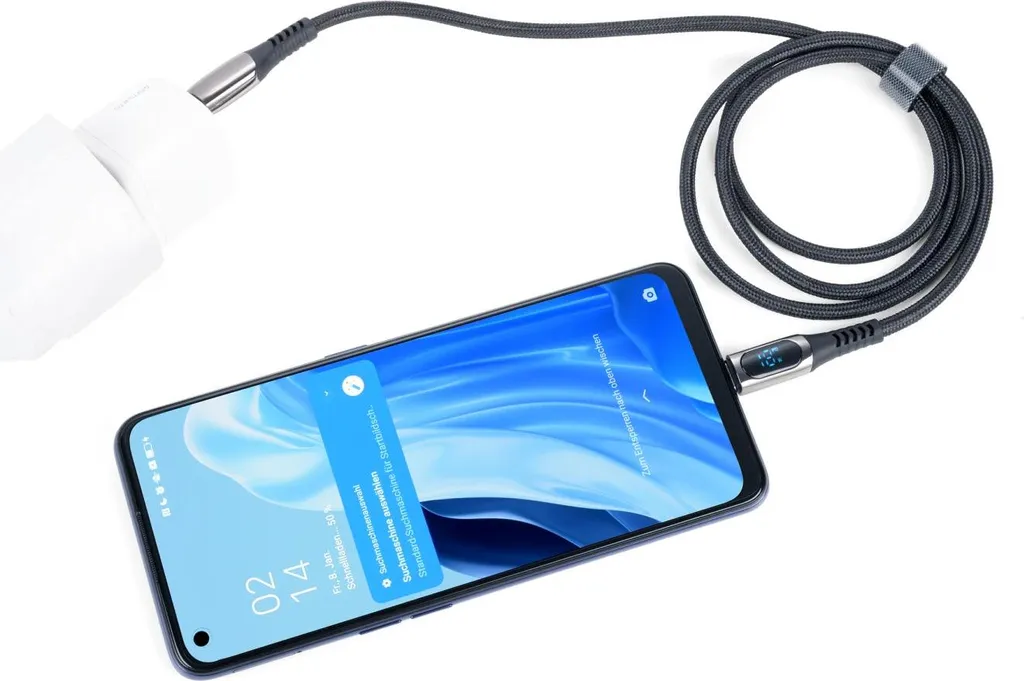 Câble de Charge Rapide USB-C vers Lightning Noir 1m Idéal pour Voyage