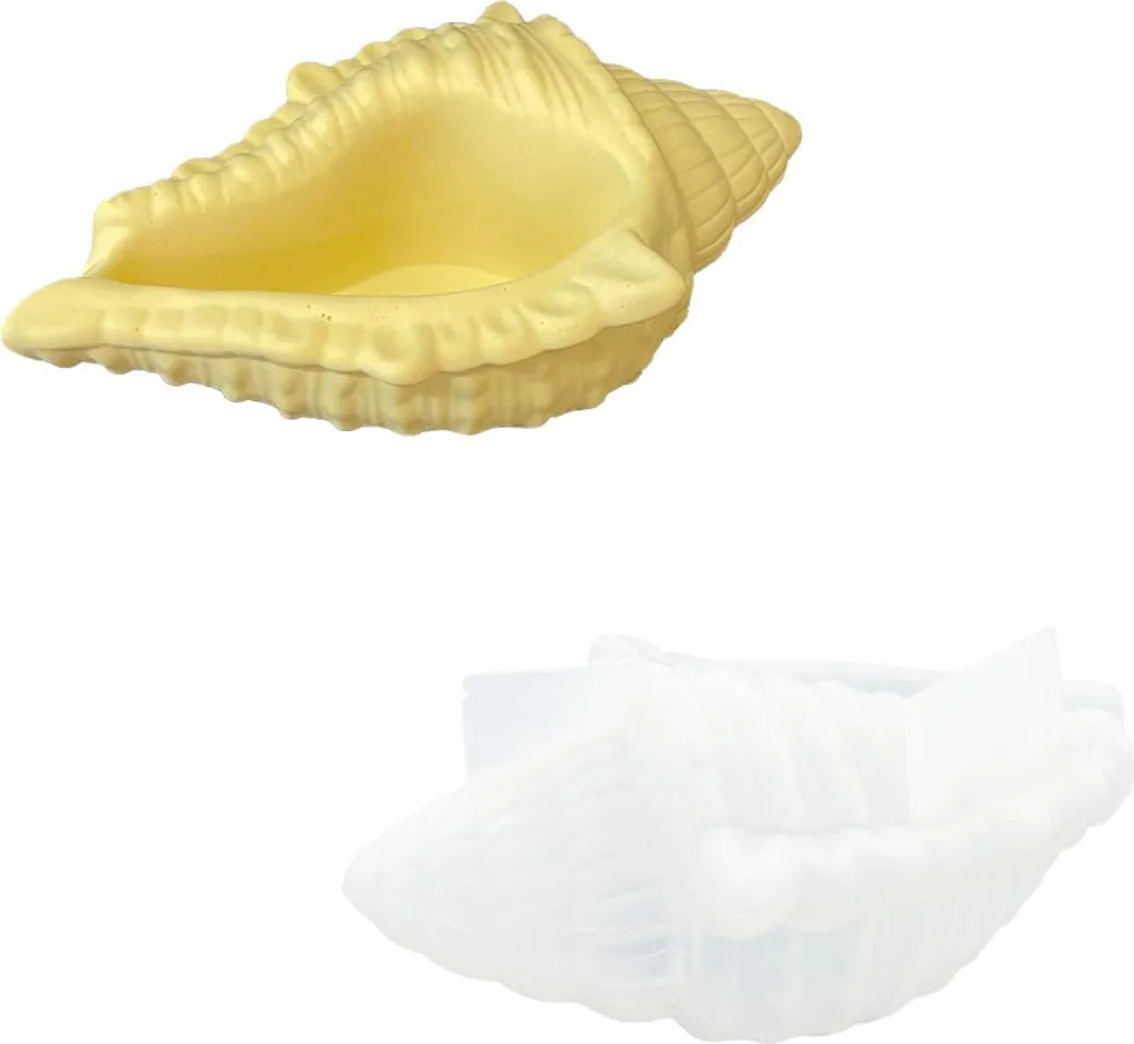 Moule à modeler Coquillage en silicone souple pour création Jesmonite