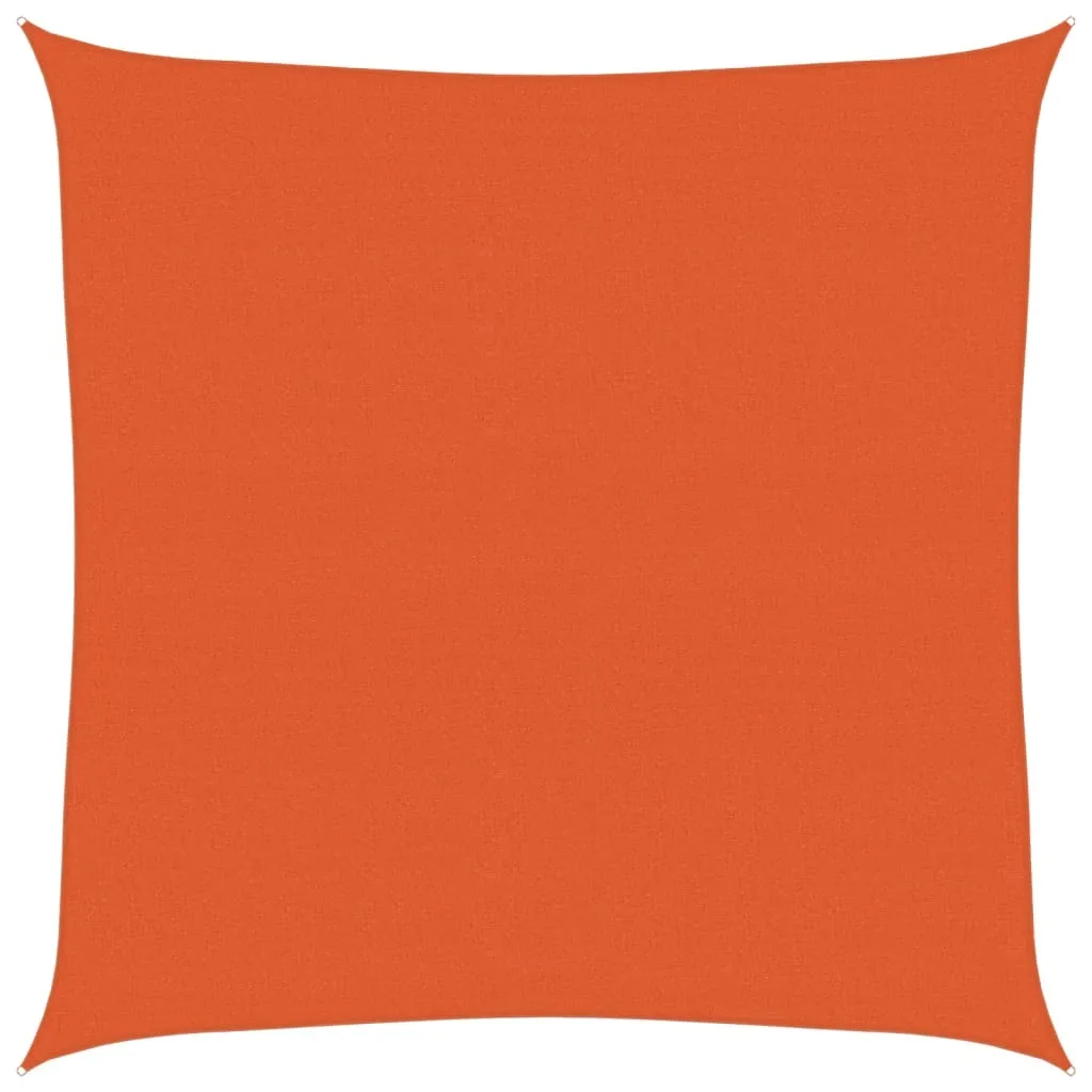 Voile Solaire Orange 4,5x4,5 m en HDPE Haute Densité 160g/m² Anti-UV