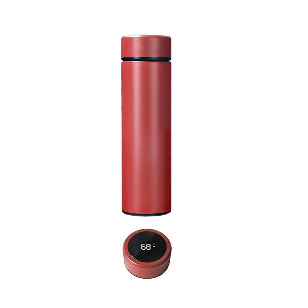 Thermoflasche Rot mit Temperaturanzeige 450 ml Produktbild 