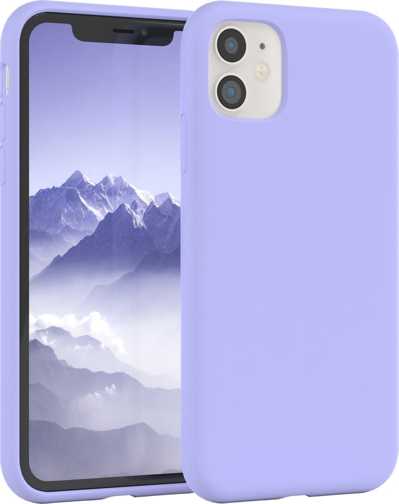EAZY CASE Silikonhülle für Apple iPhone 11 Silikon Backcover Schutz in Violett