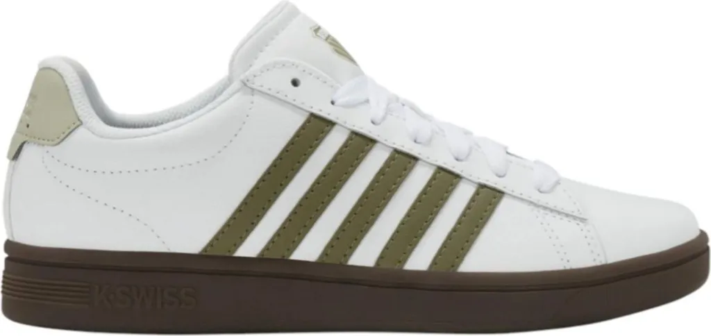 Chaussures K-Swiss Court Tiebreak II avec Semelle Confort et Cuir Souple