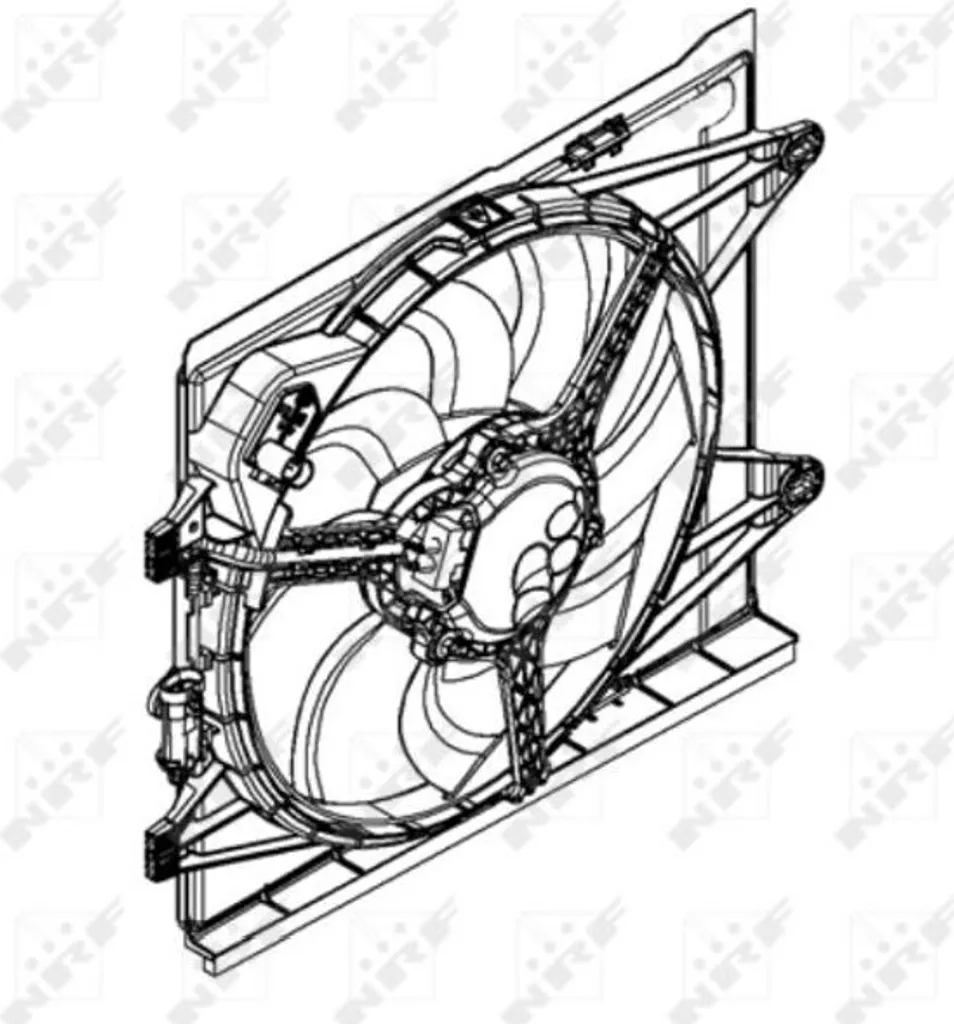 Ventilateur de radiateur anti surchauffe moteur pour Panda 12V