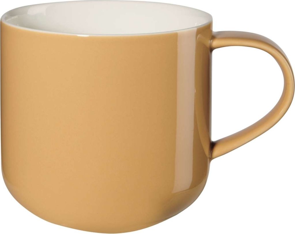 ASA Selection coppa Henkelbecher Apricot, Henkel Becher, Kaffeebecher, Tasse, Porzellan, Nude, 400 ml, 19100353