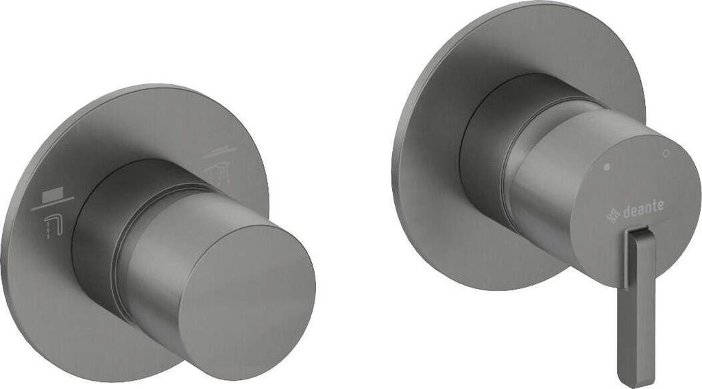 Shower mixer with shower switch - horizontal