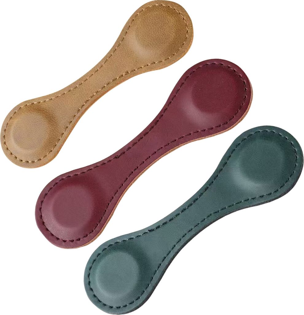 3 Teile/satz Kunstleder Lesezeichen Ordner Starke Magnetische Buch Clips Clip-auf Seite Marker Nachdenkliches Geschenk