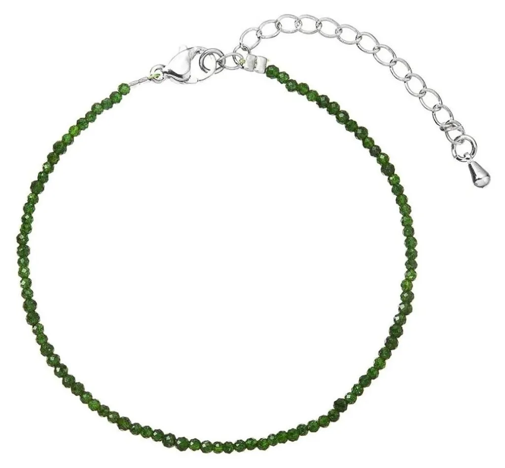 Bracelet perles vertes 43055.3 - Pierres naturelles et éclat vert