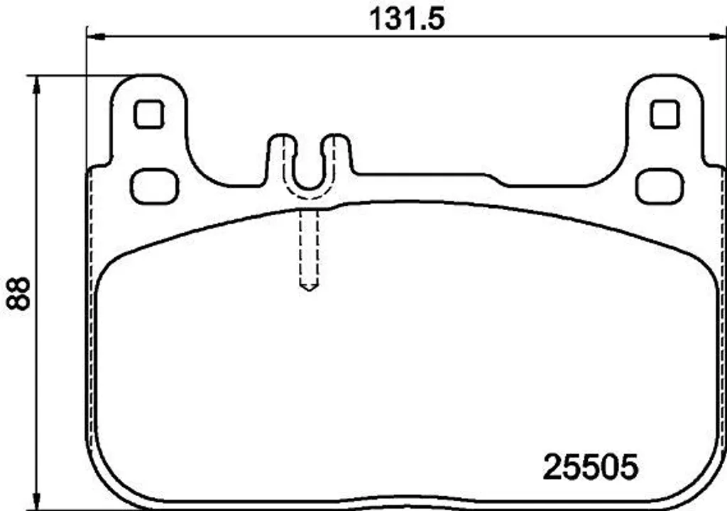 Plaquettes de frein silencieuses HELLA 8DB 355 021-941 pour W222 OE