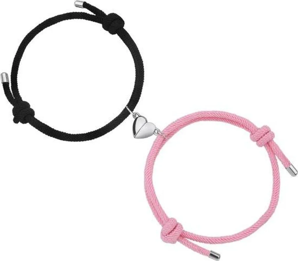 Cadeau idéal couple : bracelets magnétiques ajustables pour lui et elle