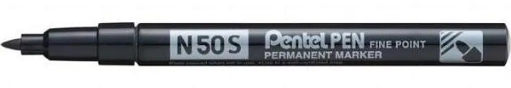 Pennarello Indelebile Pentel N50S Nero - Punta 1mm Professionale
