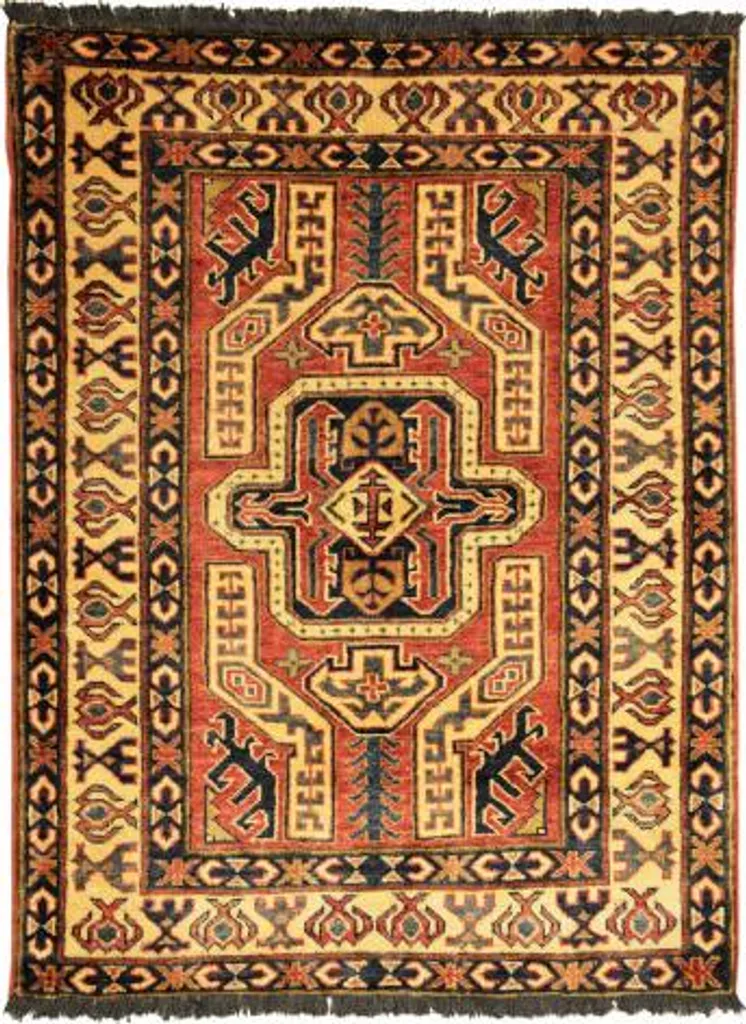 Tapis Ersari Shirvan 01 Fait Main 89x115 cm - Élégance Orientale Unique
