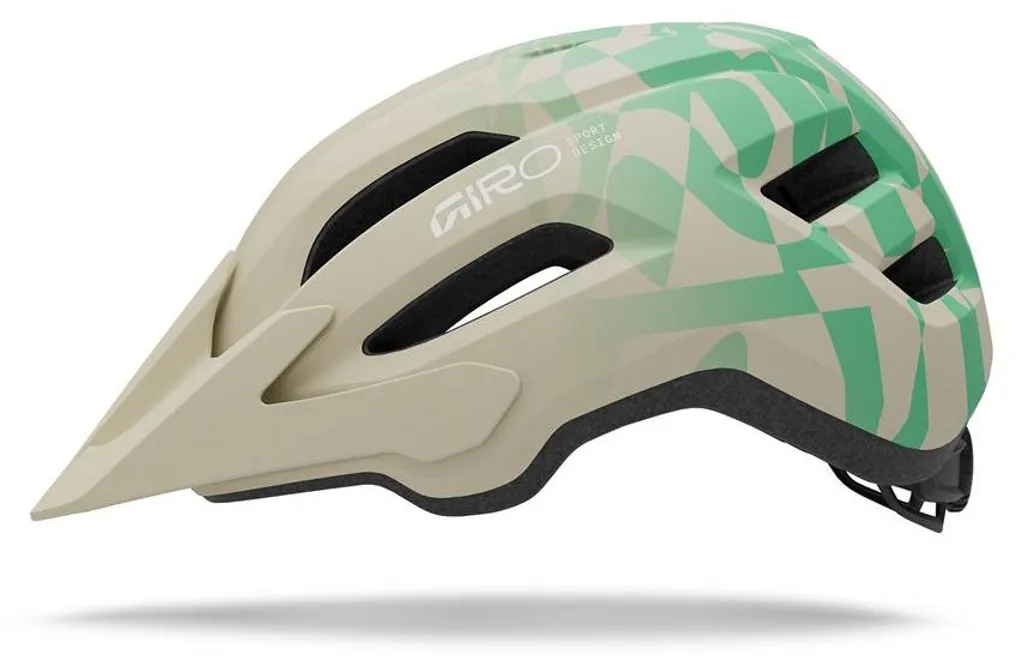 Casque Giro Fixture II 54-61 cm Mat Stone-Green Rush - Réf 39336-E20-UA