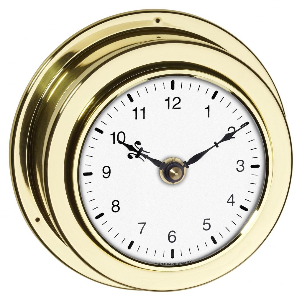 Analoge Wanduhr aus Messing MARITIM TFA 98.1021 Produktbild 