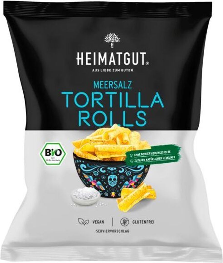Heimatgut  Tortilla Rolls Meersalz 125g Produktbild 