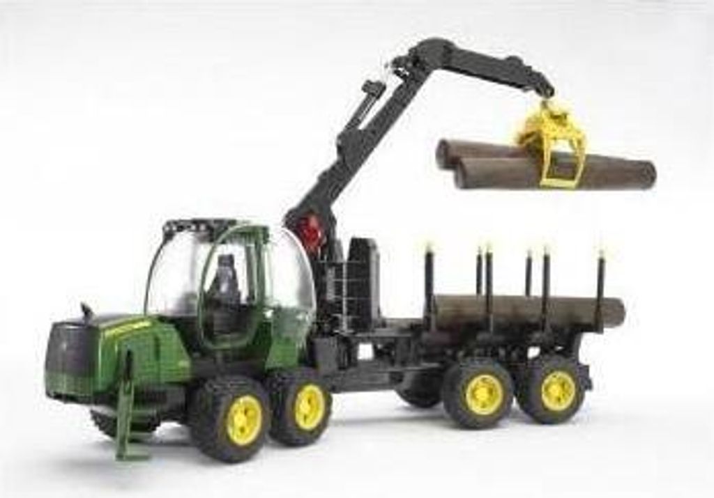 Bruder 02133 - John Deere 1210E bagr s drapákem na dřevo, Obrázek produktu 9