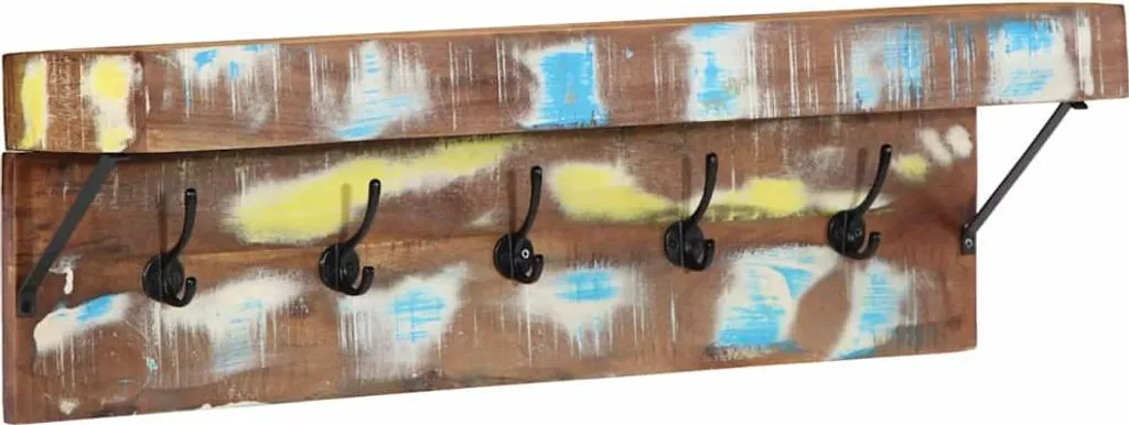 Appendiabiti Ecosostenibile Legno di Recupero 73cm | Design Marrone
