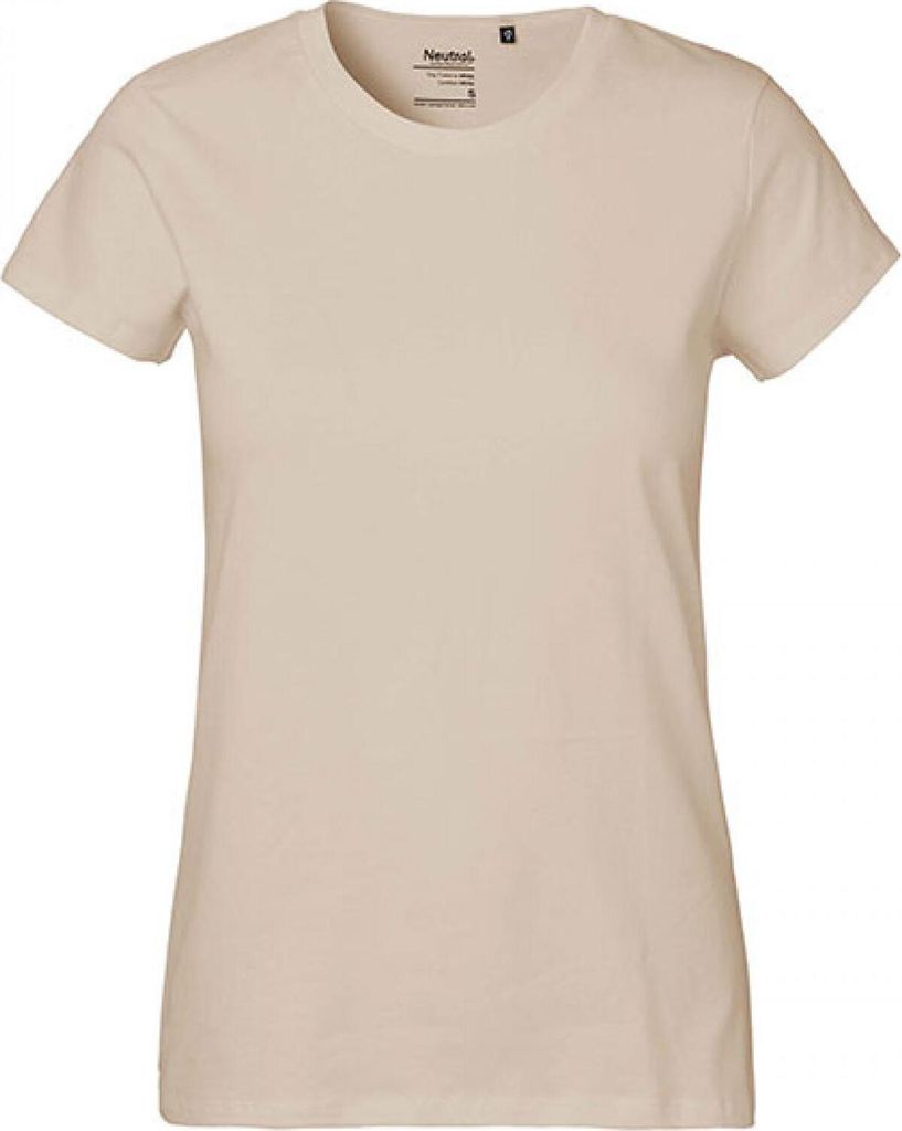 Neutral O80001 | Damen Classic T-Shirt / 100% Fairtrade Baumwolle - Farbe: Sand - Größe: S