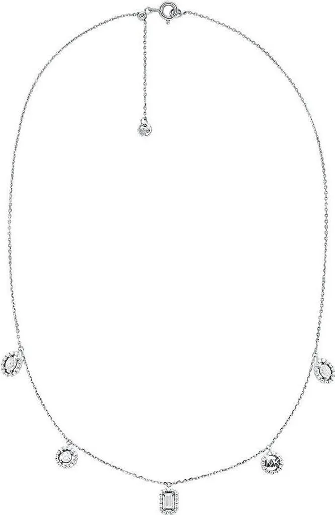 Collana Michael Kors Donna Argento 925 Pendente Logo Premium MK