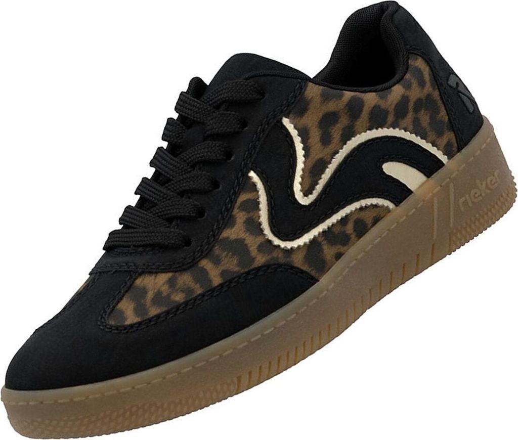 Rieker Sneaker Low - Schwarz / Braun Kunstleder : 41 : Normal Größe: 41 Weite: Normal