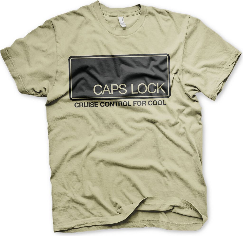 CAPS LOCK - Cruise Control For Cool T-Shirt - X-Large - Khaki