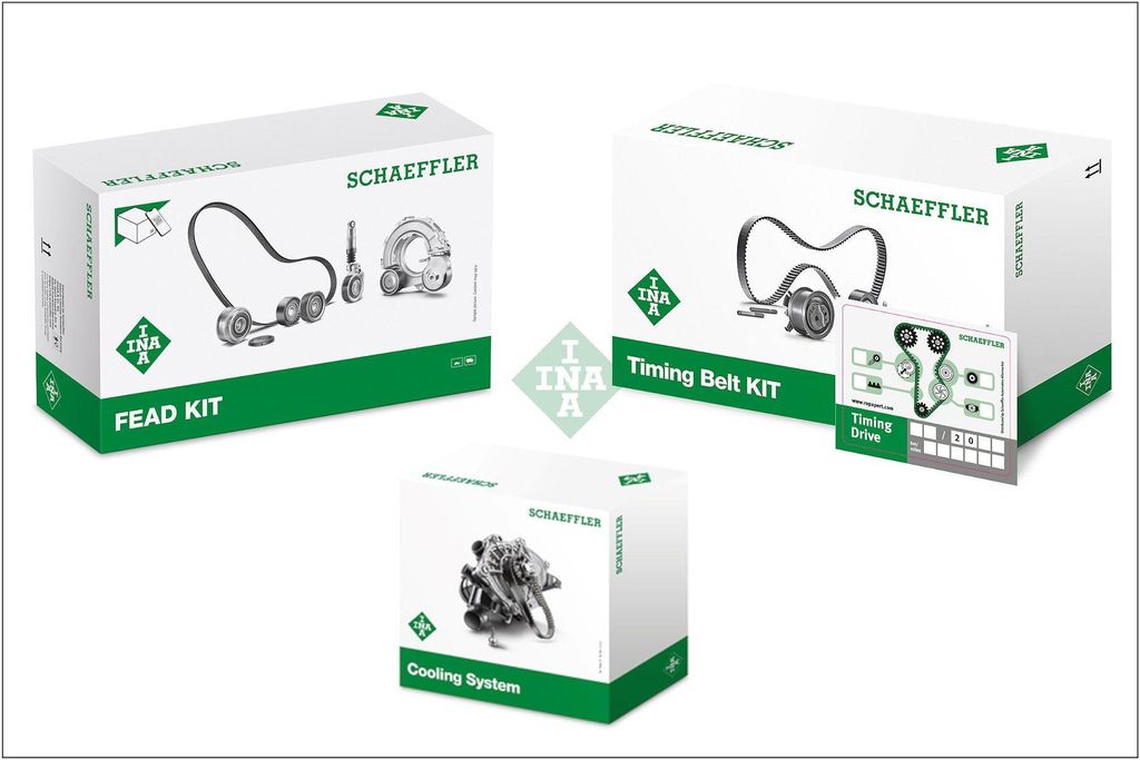 INA 530 0550 50 Zahnriemensatz + Wasserpumpe für VW GOLF VI (5K1) Polo Schrägheck (6R1, 6C1) TIGUAN (5N) Passat Variant (3C5) GOLF PLUS (5M1, 521)